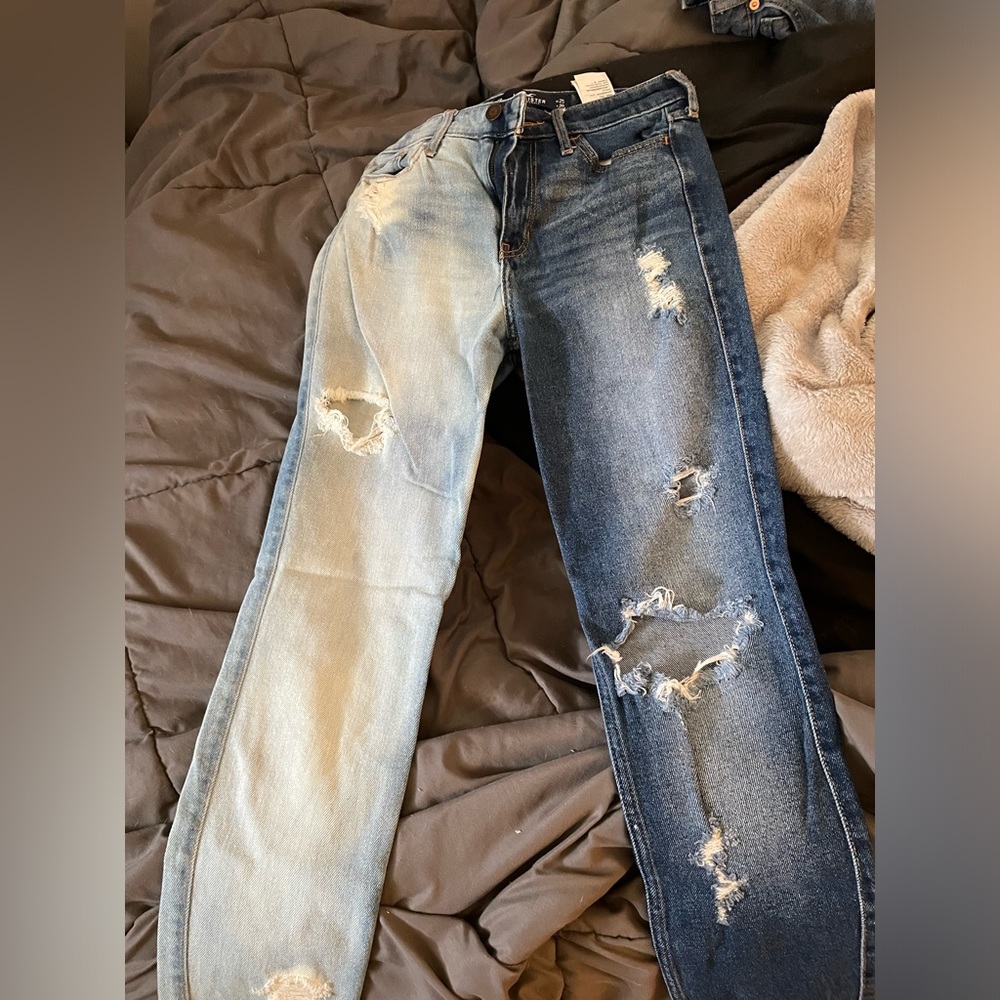 hhalf colored jeans